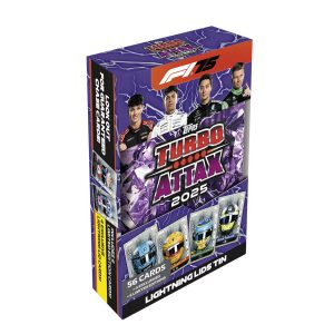 Topps f1 turbo attax 2025 mega tin lightning lids tin