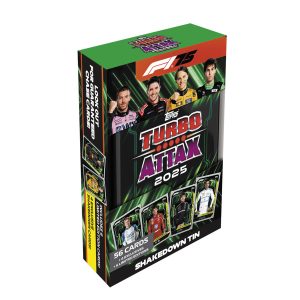 Topps f1 turbo attax 2025 mega tin shakedown tin