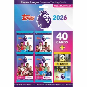 Topps premier league 2026 debut edition mega multipack