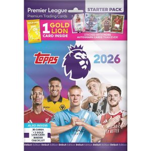 Topps premier league 2026 debut edition standard starter pack (ponad 30 kart) karty kolekcjonerskie