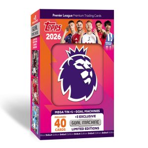 Topps premier league match attax 2026 debut edition mega tin (goal machines)