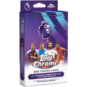 Topps 2026 TCG Cards Chrome Premier League Soccer Hanger Box