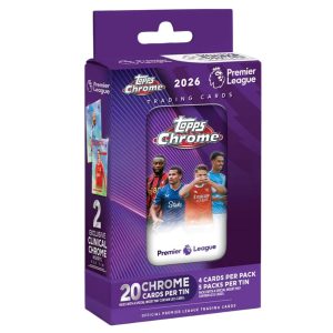 Topps Trading Cards Chrome Premier League 2026 Tin (20 kart w puszcze)