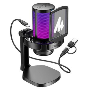 MAONO DGM20 Mikrofon Gamingowy USB USB C Czarny
